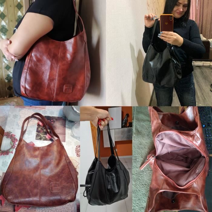 Sac a deals main souple cuir
