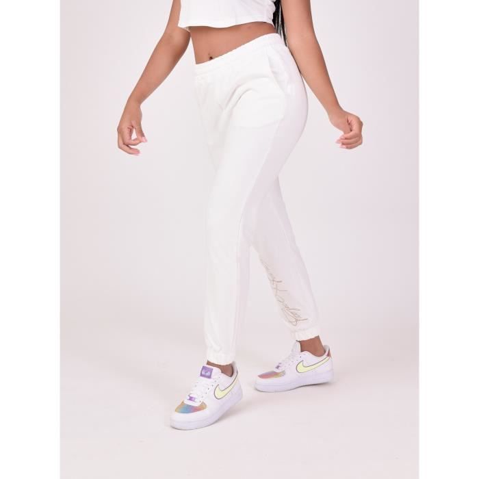 Pantalon De Sport Femme 2025 - Coupe Basse, Imprimé, Avec Poches Sur Les Côtés (Noir)