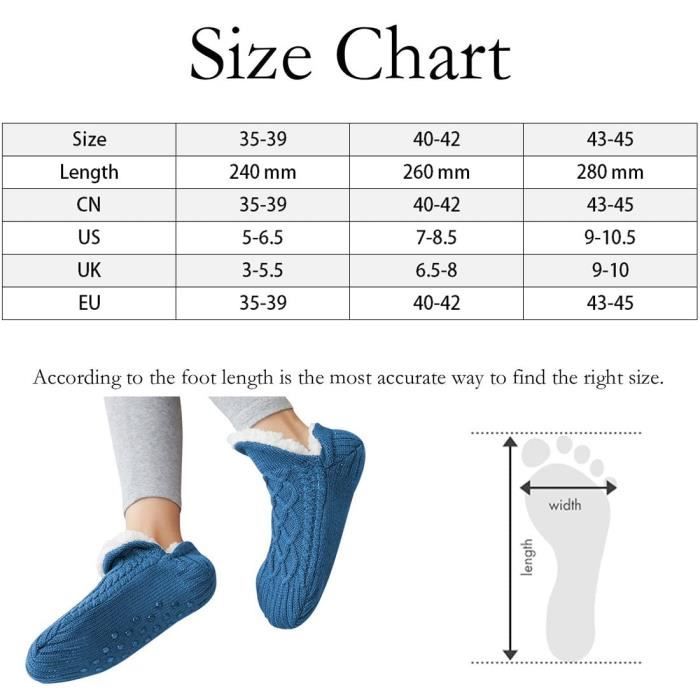 Lot De 6 Paires Chaussettes Hiver HENGBIRD - Taille 35-40 - Chaussettes Polaire Ultra Chaudes Homme/femme
