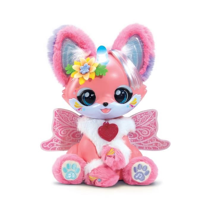VTech Lili Beauty - Animal Interactif à Coiffer Et Maquiller (licorne-renarde), Parle Et Chante, Dès 4 Ans