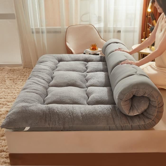 Matelas Pliable En Mousse De Taille Personnalisée, Matelas De Sol Pliable Pour Lit Simple, Lit De Sol Futon Pour Voyage, Camping, Matelas D'invité Pliable Portable Avec Housse Amovible, Gain De Place