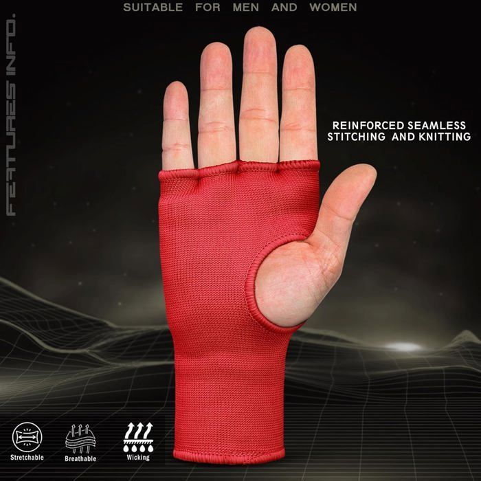 Sous-Gants Gel Bandes De Boxe 75cm - Protection Poings Muay Thai Kickboxing