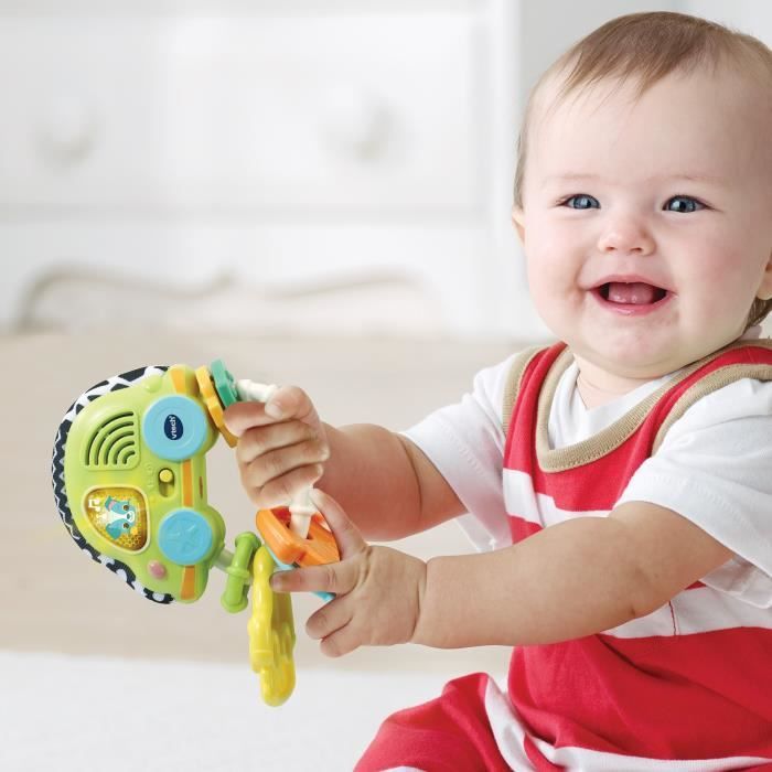 Hochet Clés Chicco Ecoplus - Plastique Recyclé | Pour Bébé 3-18 Mois