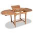 Table Extensible A Diner De Jardin Teck Ovale 110 160