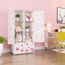 Langria Armoire Penderie Placard 8 Cubes Etageres Plastique Meuble