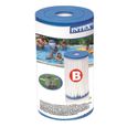 Cartouche de filtration B - INTEX - 29005 - En fibre dacron, faciles à nettoyer-0