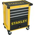 STANLEY - Servante 4 tiroirs + 1 coffre 680mm - STMT1-74305 - 4 tiroirs charge de 20 kg chacun + 1 grand tiroir porte pivotante-0