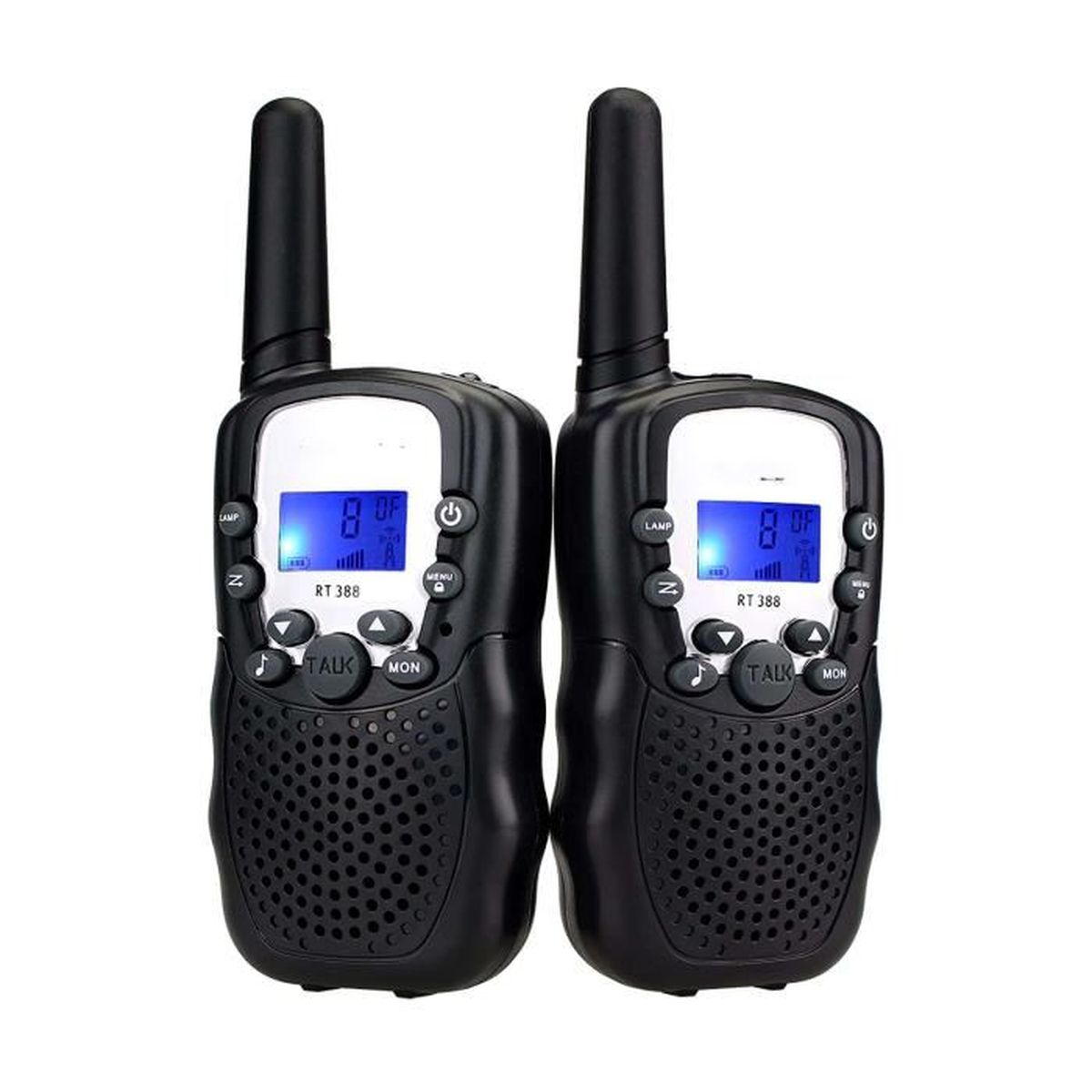 EIF Talkies-walkies pour enfants Portée de 6 km 22 canaux Jouet radio