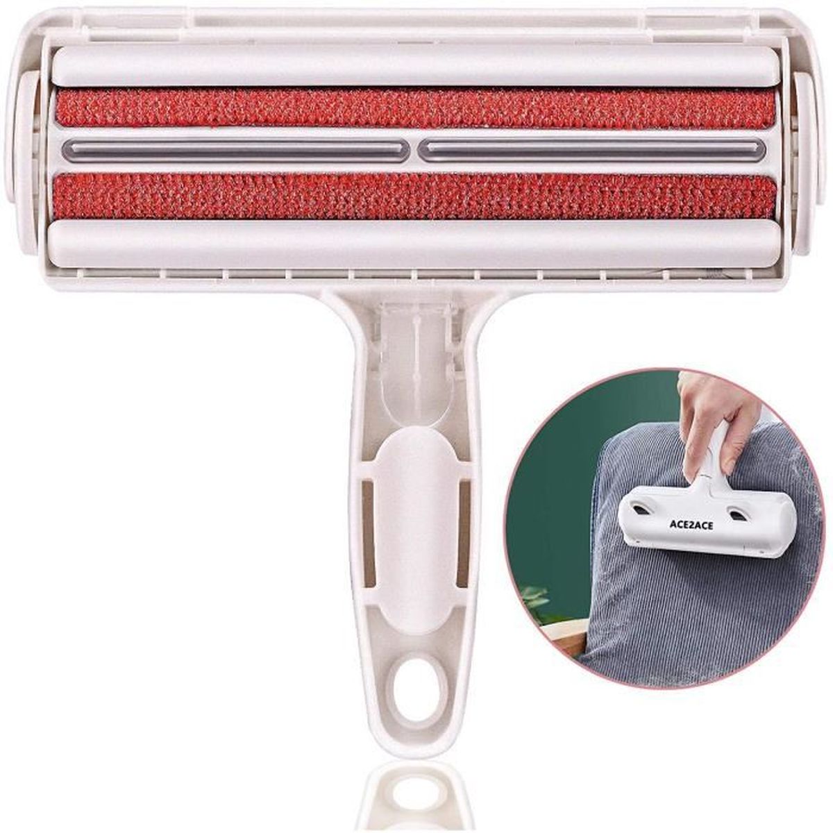 Ace2ace Brosse Anti Poils Animaux Chien Chat Brosse Ramasse Enleve Poils Magique Reutilisable Pour Poils Cdiscount