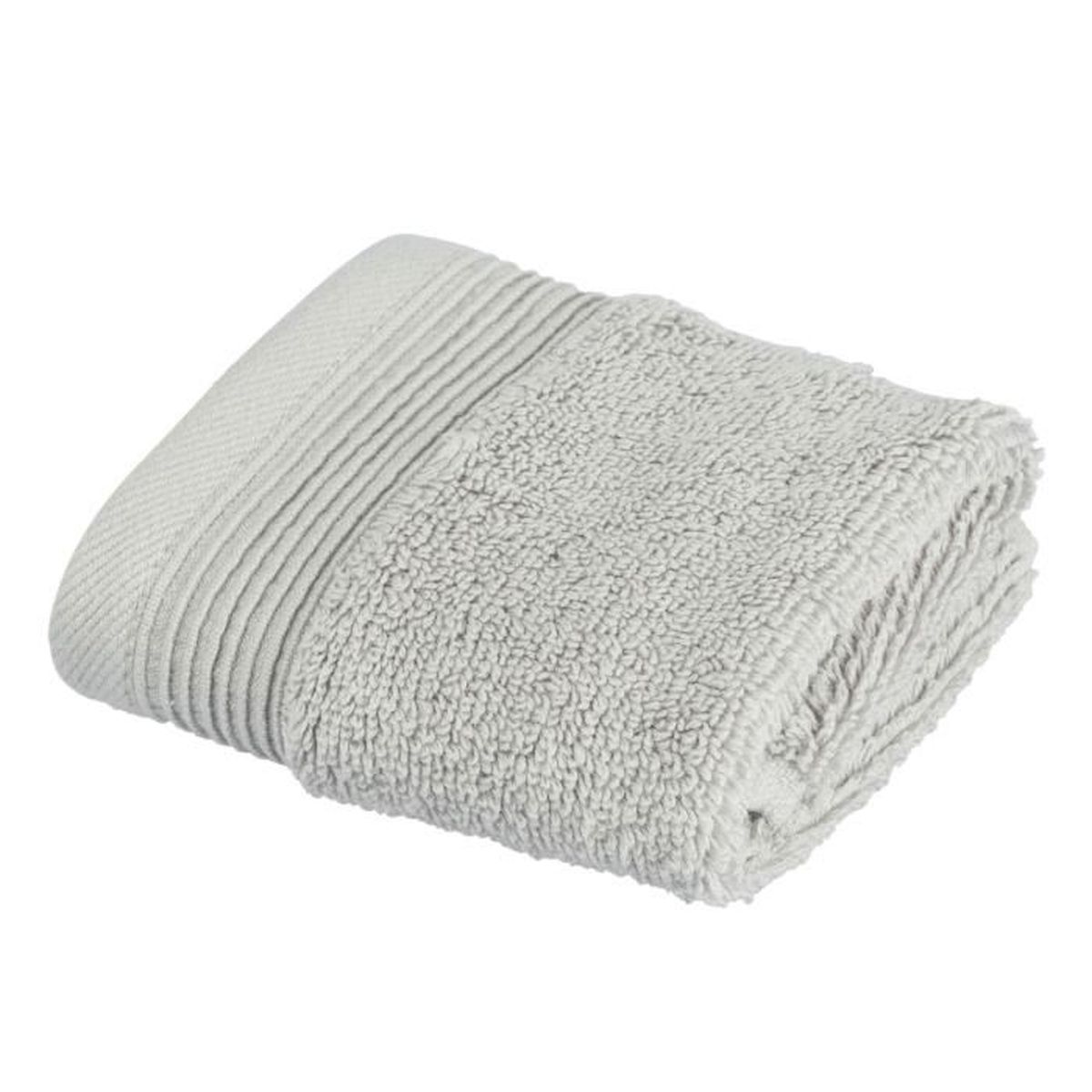 HOMESCAPES Carr/é /éponge Imprim/é Motif Floral 100/% Coton /égyptien 30 x 30 cm Blanc