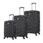 CELIMS FRANCE - Set de Valise 3 Pièces Aerowave | Ensemble de Valises | Cadenas | Legère et Rigide | Noir
