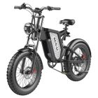 Vélo électrique Fatbike GUNAI MX25 1000W 25Ah Batterie avec 7 vitesses - Noir