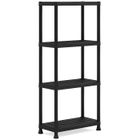 Etagère modulable KETER - Noir - 60 x 30 x 135 cm - 4 tablettes résistantes à l'humidité