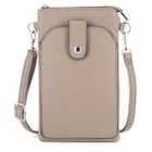 Sac bandoulière femme Flora Co Paris - Taupe - Synthétique - L 13 cm x H 20 cm x l 2 cm