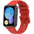 Bracelet en silicone rouge pour Huawei Watch Fit 2 - IMOSHION - Fermeture à boucle