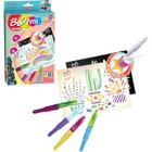 Matériel de Dessin - LANSAY - Blopens Magic - Effet aérographe - Pochoirs réutilisables - Bouchons lavables