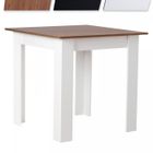 Table à Manger MIADOMODO® - Carrée, 80x80x76,5 cm, 4 Personnes, MDF, Finition Noyer