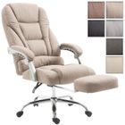 Fauteuil de bureau ergonomique Pacific - CLP - Tissu - Pied en Métal - Taupe
