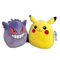Kellytoys Peluche 25 cm Pokémon Pikachu et Gengar Super Doux Animal en Peluche Peluche