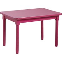 Table enfant - Marque - Hêtre laqué framboise - 60x40x40cm