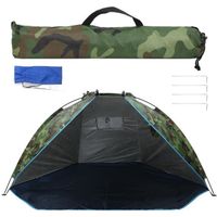 Tente de pêche, livrée avec un sac de rangement Tente de camping pour deux personnes Abri de pêche de bonne résistance, pour la