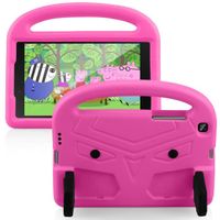 Étui Housse Samsung Galaxy Tab A 8 2019 Coque SM-T290/T295 avec Support Antichoc Enfant Tablette coque de Protection -rose