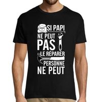 T t-shirt Homme Papi Réparer | Tee t-shirt Humour Fun Drôle | Collection famille spécial Papy / Grand père Géniaux - idéal pour Cade