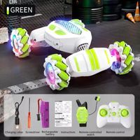 Voiture Telecommandé, RC Voiture avec Lumières LED et Spray, 2,4G 4 Voiture Telecommandé, RC Voiture avec Lumières LED et Spray, 2,4G 4