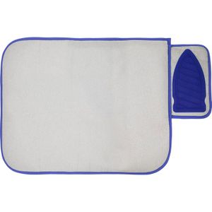 Set De 2 Tapis De Repassage En Silicone - Anti-dérapant Et Résistant à La Chaleur (Gris & Orange)