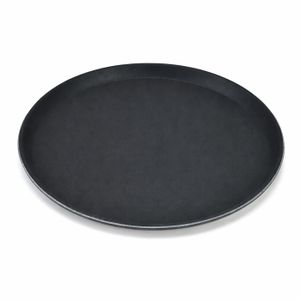Plateau Antidérapant Ovale 68,6 X 55,9 Cm - Plateau Restauration C162 Noir