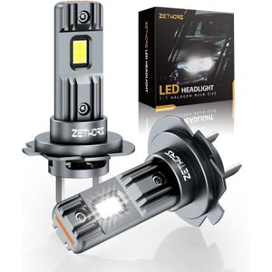  Zethors Ampoules H4 LED Voiture avec Ventilateur 100W
