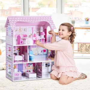 Maison de poupée avec 15Pcs accessoires, Teamson Kids, violet