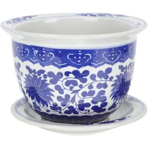 POT DE FLEUR Pots De Fleurs Chinois En Porcelaine Bleue Et Blan