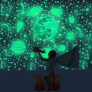 LUCOG Stickers muraux 50 PC Enfants Chambre Fluorescent Glow in The Dark Flocon De Neige Stickers Muraux D/écoration de La Maison D/écor /À La Maison