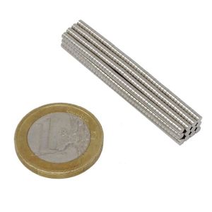 / Aimants/ SBS/® Tige aimant en n/éodyme /Ø 5/ x 5/ mm Adh/érence 0,9/ kg/ / 50/ pi/èces/ / Super magn/étique