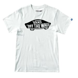T-SHIRT T-shirt Homme Vans OTW blanc - 100% coton ringspun
