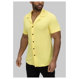 Chemise homme jaune Cdiscount