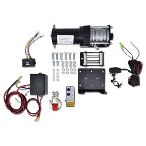 Moteur de treuil /électrique 1360kg Accessoires de t/él/écommande radio pour treuil de remorque 2,2 kW 12 V 3000 LB