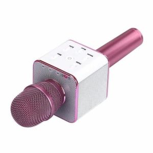MAX KM01 Kit Deux Microphones Karaoké Micro Sans Fil Bluetooth - Doré