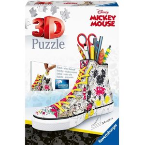 POT À CRAYON Pot à crayon puzzle 3D Sneaker Disney Mickey Mouse