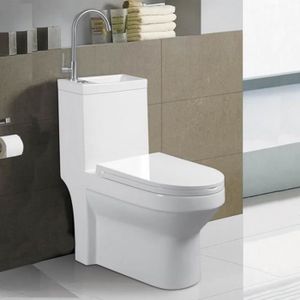 WC - TOILETTES WC à Poser Monobloc avec Lave main intégré - Céram
