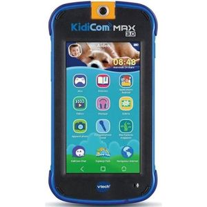 TÉLÉPHONE JOUET VTECH - Kidicom Max 3.0 - Portable enfant performant - 16 applications/jeux - 8 Go - Bleu