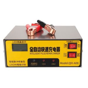 CHARGEUR DE BATTERIE Ywei Chargeur de Batterie Intelligent de Réparation d'impulsion Automatique 12V 24V PRISE US