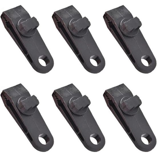 Clips De Tente Multifonctionnels HIQE-FL - Lot De 36 Pièces - Pour Auvent, Bâche, Camping - Anti-Vent