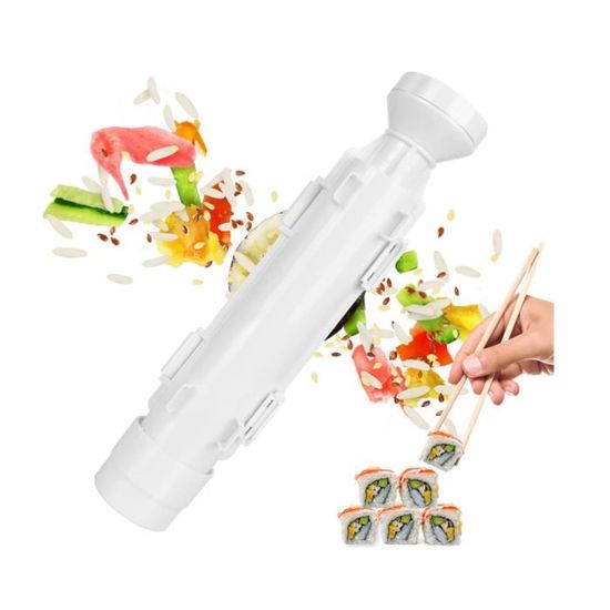 Kit Sushi Bambou, 14 Pièces Sushi Maker Kit Complet, Kit De Fabrication