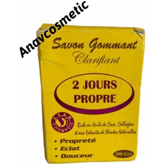 Savon Gommant 2 Jours Propre - Pour Peaux Noires Et Métissées - À La Carotte - 200g - Neuf