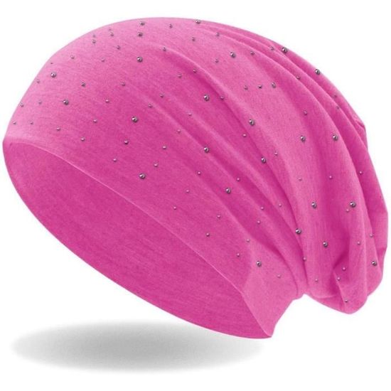 Bébé Enfants Jersey Slouch Beanie Bonnet Long Unisexe Couleur Unie