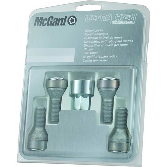 Boulons Antivol SL (Ultra High Security) M12X1.5, Embase Sphérique R12, Longueur