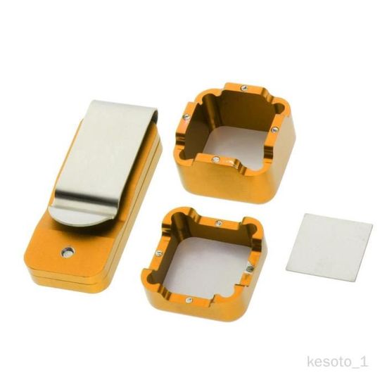 Clip Porte-Craie De Billard En Cuir PU - Organisateur Pratique Avec Poche Et Clip Ceinture Pour Billard, Snooker Et Piscine