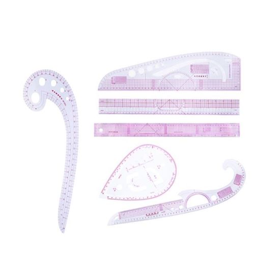 Patron Couture Femme CSPARKV Couture Règle 4 Pièces Règle Métrique Règle De Courbe Pour La Couture Modele De Dessin Outil Sur Mesure Pour Vetements De Bricolage 85431099 Papier Calque